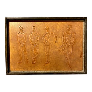 Adele Chase Ceramic Tile Ballet Dancers Berkeley San Francisco Ballerinas Decor For Sale