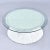Wood McGuire Coastal White Rattan Wheat Sheaf Coffee Table With Round Glass For Sale - Image 7 of 13