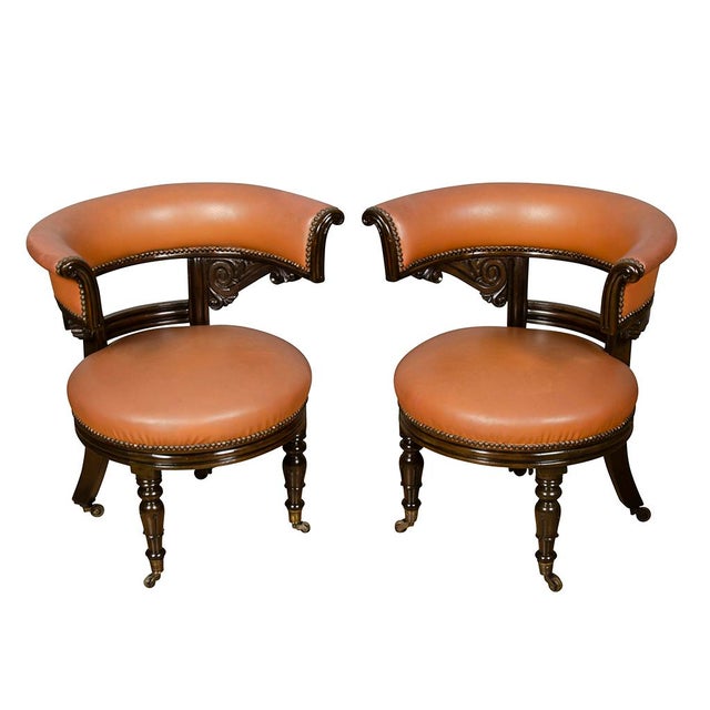 Pair of Regency Style Mahogany Chairs For Sale - Image 13 of 13