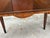 Chestnut 1930s Art Deco Waterfall Walnut China Cabinet Curio Display For Sale - Image 8 of 12