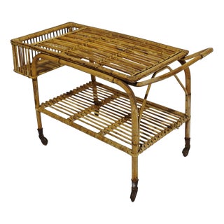 Bamboo Bar Trolley, 1970s For Sale
