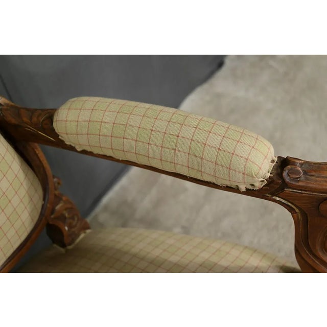 Wood Louis XV Style Beechwood Armchair, Mid-19th Century For Sale - Image 7 of 16