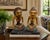 A striking pair of vintage Indonesian Loro Blonyo figures, hand carved from solid wood and beautifully decorated with...