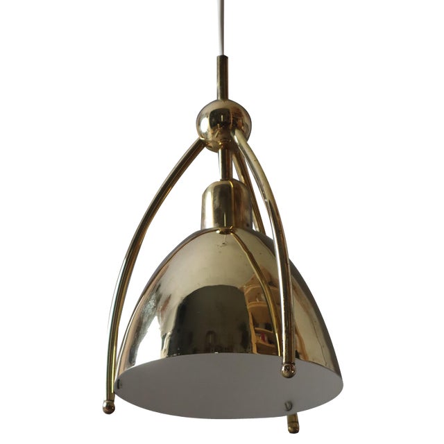 Mid-Century Brass Hanging Lamp from WKR Leuchten 1960s For Sale