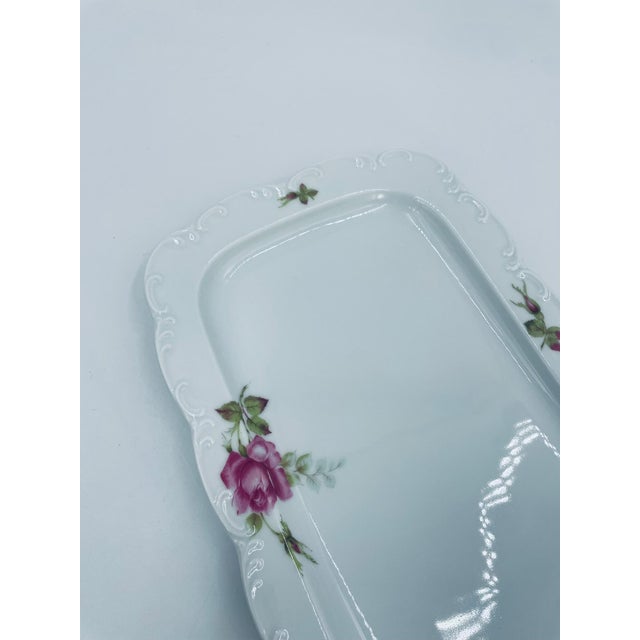 Vintage Rose Monbijou Porcelain Platter from Rosenthal, 1985 For Sale - Image 3 of 9