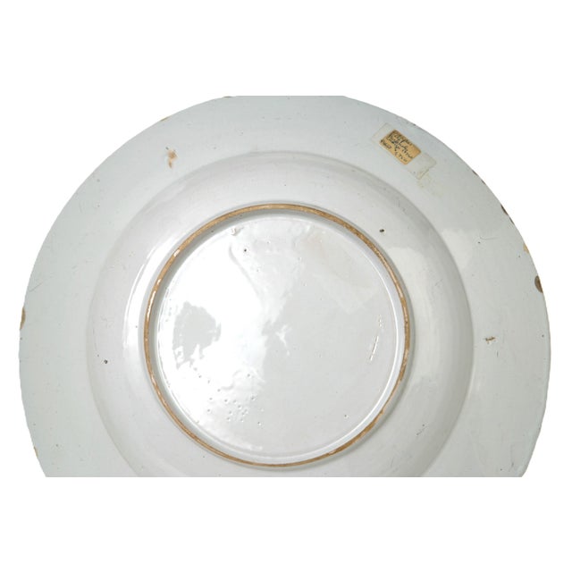 Ceramic 18thC.English Delft Fazackerley Plate Charger, 1740-1760 For Sale - Image 7 of 7