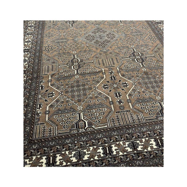 1960s Old Persian Joshegan Area Rug 8x11 For Sale - Image 4 of 13