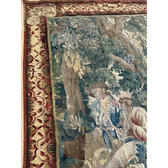 18th Century Aubusson Rest in the Forest Tapestry For Sale - Image 15 of 18