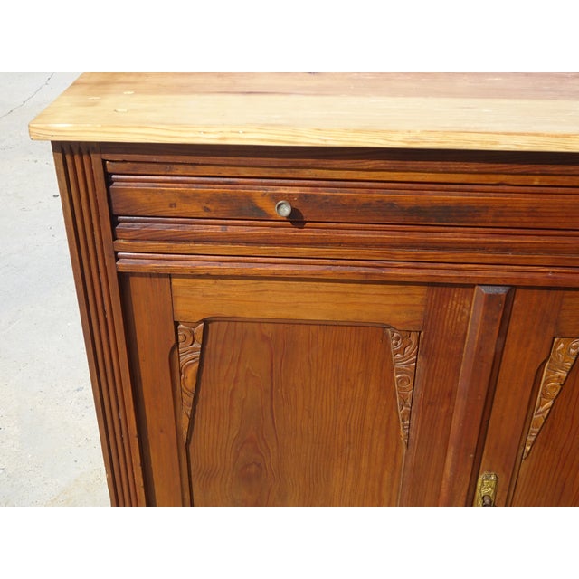 Small Art Deco Oak and Pine Buffet, 1930s For Sale - Image 12 of 17