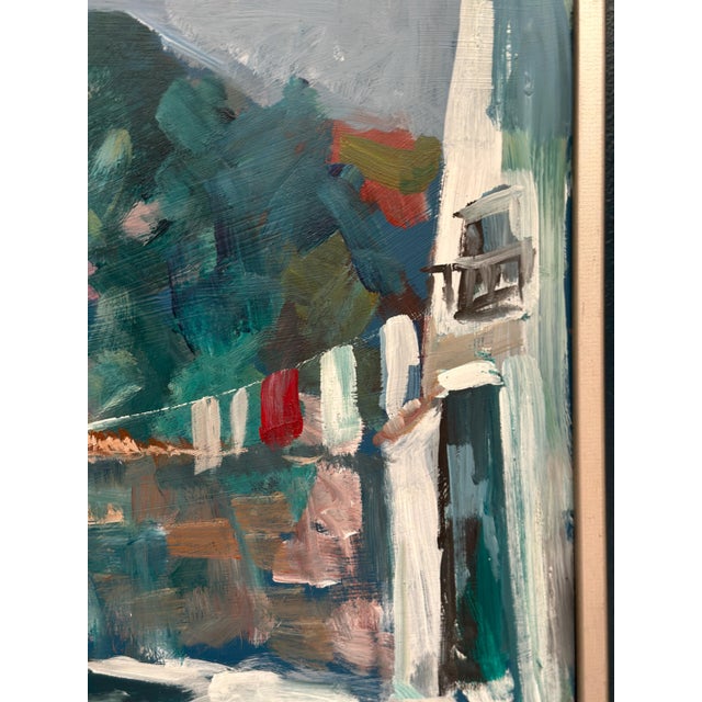 Tedde Rhodin, Spanish Houses, 1950s, Oil Painting on Panel, Framed For Sale - Image 9 of 17
