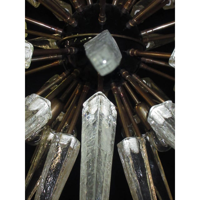 1980s Clear Murano Glass Sputnik Chandelier, 1980s For Sale - Image 5 of 13
