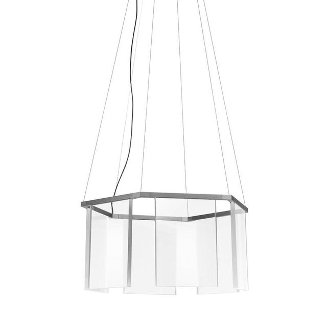 Not Yet Made - Made To Order Dash Hex Chrome Metal and Glass Chandelier by Johanna Grawunder For Sale - Image 5 of 5