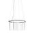 Not Yet Made - Made To Order Dash Hex Chrome Metal and Glass Chandelier by Johanna Grawunder For Sale - Image 5 of 5