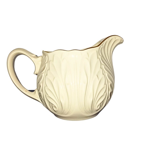 Vintage Lenox Acanthus or Cottage Pattern Pitcher With Ice Lip For Sale In Chicago - Image 6 of 11