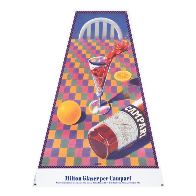 Campari Original Advertising Poster by Milton Glaser, 1992 For Sale