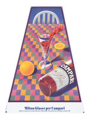 Campari Original Advertising Poster by Milton Glaser, 1992