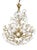 Murano Glass White Flowers Chandelier, 1970s For Sale