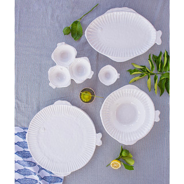 VIETRI VIETRI Pesce Serena Round Platter For Sale - Image 4 of 5