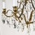 Brass Vintage Brass and Crystal Chandelier 5 Light Baroque Rococo Revival Made in Sweden For Sale - Image 8 of 18