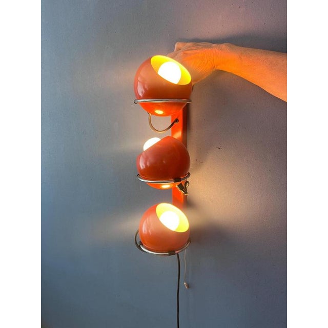 Mid-Century Modern Space Age Eyeball Wall Lamp For Sale - Image 3 of 13