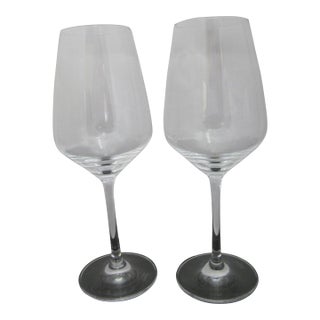 Schott Zwiesel Pure Belfasta Crystal Riesling 8 3/8" Wine Glass Set of 2 For Sale