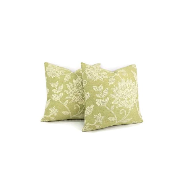 Traditional Colefax & Fowler Kenrick in the Color Leaf Pillow Cover For Sale - Image 3 of 7
