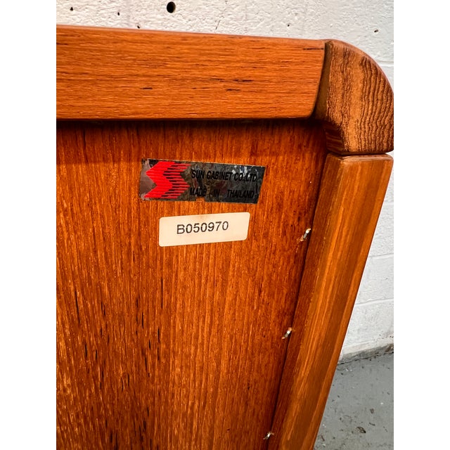 Mid-Century Teak Gentleman's Chest by the Sun Cabinet Co LTD For Sale - Image 18 of 18