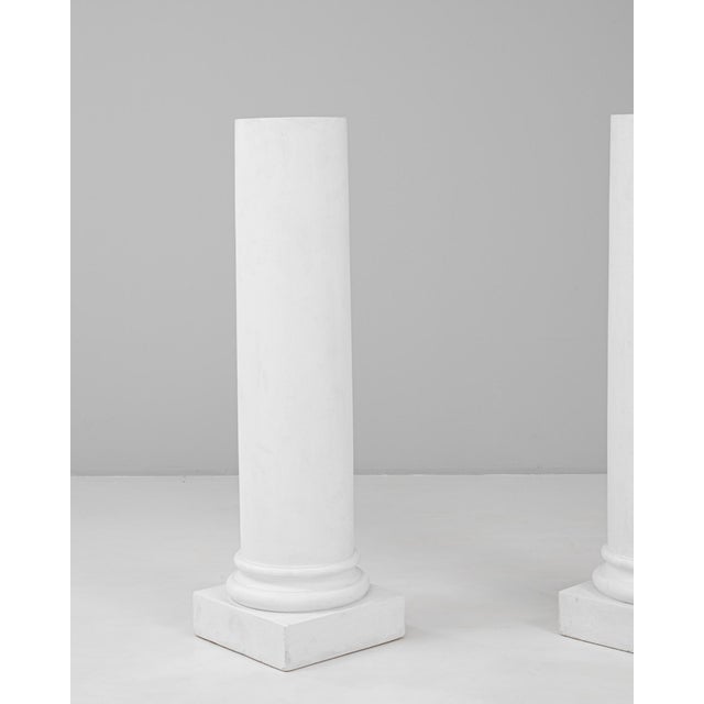 20th Century French Plaster Columns - A Pair For Sale - Image 4 of 18
