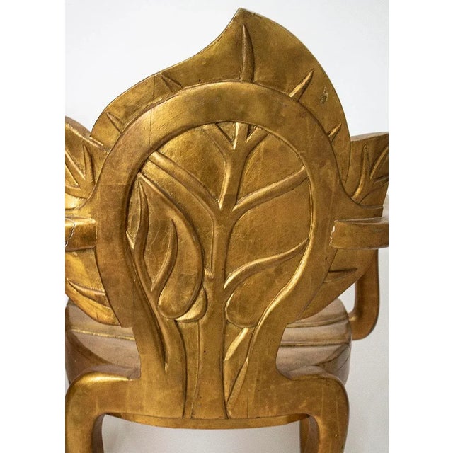 Bartolozzi & Maioli Italian Carved Wooden Leaf Chairs - a Pair For Sale In Las Vegas - Image 6 of 7