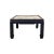 Traditional Vintage Brown Fabric Lacquer Rectangular Marble Stone Top Coffee Table For Sale - Image 3 of 11