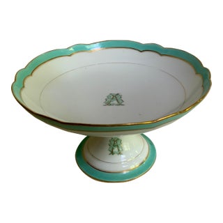 Exquisite 19th Century French Porcelain Compote For Sale