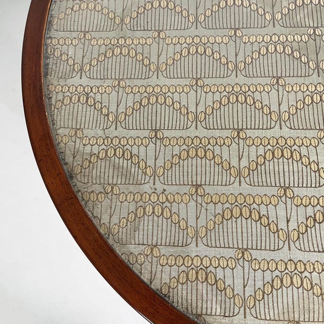 1930s Austrian Wood, Fabric and Glass Coffee Table from Jacob & Josef Kohn, 1930s For Sale - Image 5 of 18