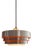 Tiered Aluminum Pendant Lamp with Glass Diffuser, Denmark, 1970s For Sale