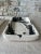White Handcrafted Ceramic Trays With Black Abstract Splatter Design - [Only 1 Left!!] For Sale - Image 8 of 8