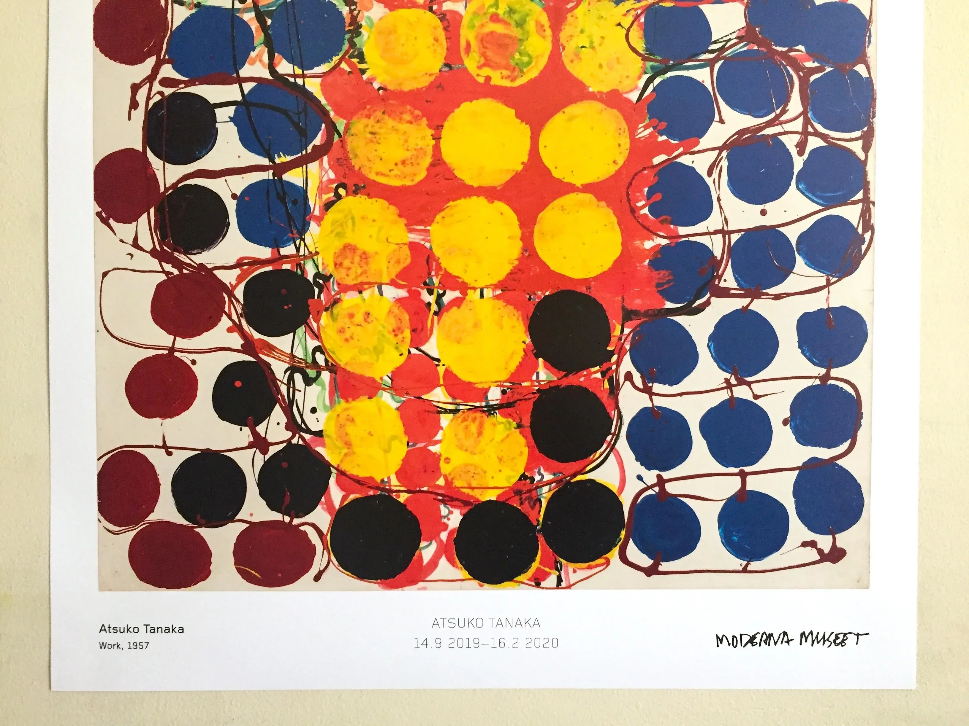 Atsuko Tanaka Abstract Modernism Museum Exhibition Poster Print
