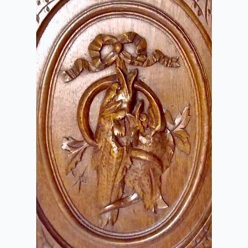 Rustic European Antique Carved Nature Morte Wall Panel For Sale - Image 3 of 4