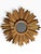 Vintage Gold Sunburst Mirror | Molded Resin Starburst Wall Mirror For Sale - Image 4 of 6