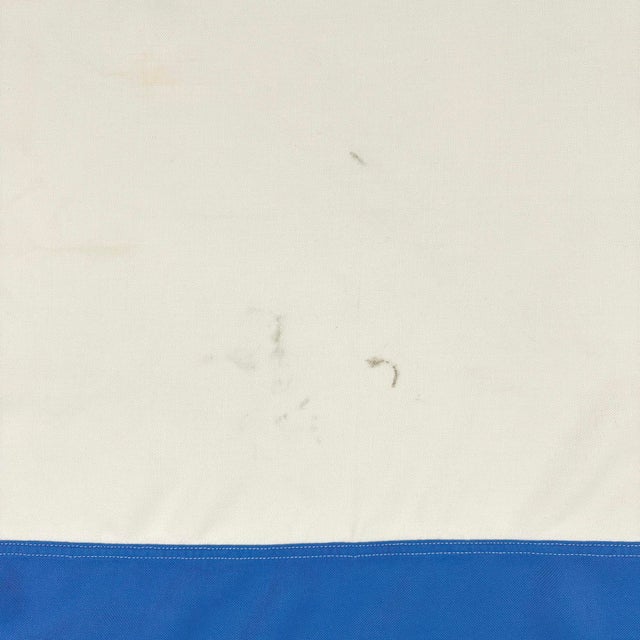 Rustic Large Vintage Sewn Nautical Signal Flag For Sale - Image 3 of 6