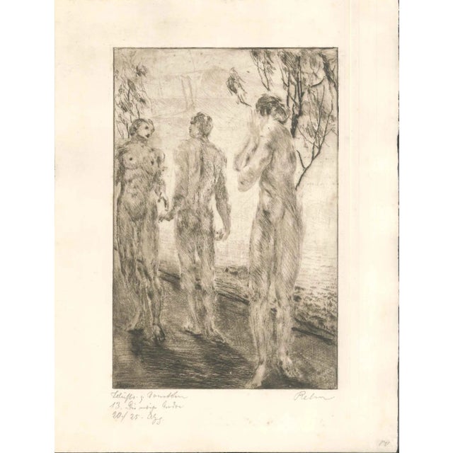 Mein Weg mit dem Weib #9 - Original Etching by W.R. Rehn 1919 For Sale