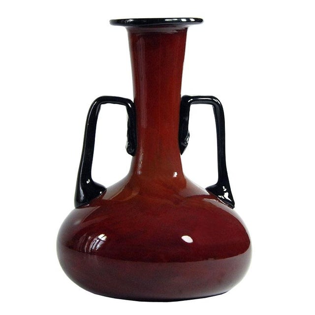 Red Tango Glass Vase by Michael Povolny for Loetz, 1930 For Sale - Image 8 of 8