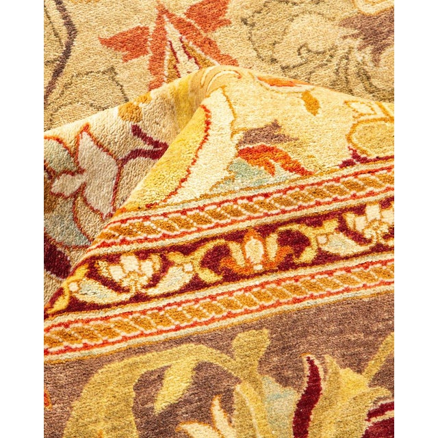 Textile Mogul Collection Hand-Knotted Area Rug - Yellow 8' 1" x 10' 8" For Sale - Image 7 of 9
