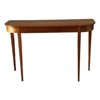 Cherrywood Demilune Console For Sale