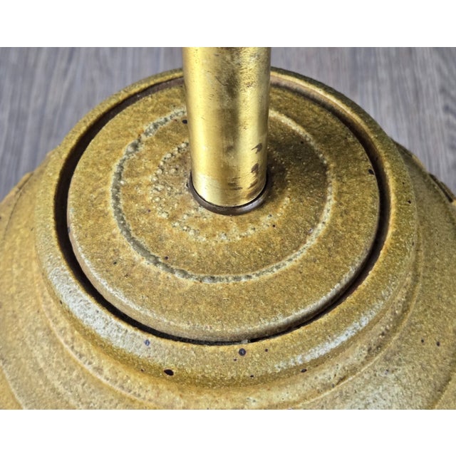 1960s Bob Kinzie for Affiliated Craftsmen Stoneware Pottery Table Lamp For Sale - Image 13 of 18