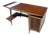Rare Vintage Mid Century Modern Cosmopolitan Lane Rosewood Desk Restored Brass Tile 1960s For Sale