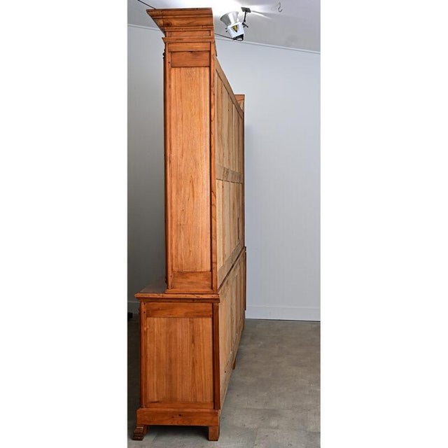 French 19th Century Pine and Glass Door Bibliotheque For Sale - Image 10 of 13