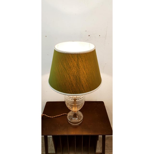 Crystal Light with Lampshade, in Very Good conditions. Designed 1980 to 1989 European Plug (up to 250V).The wiring of this...