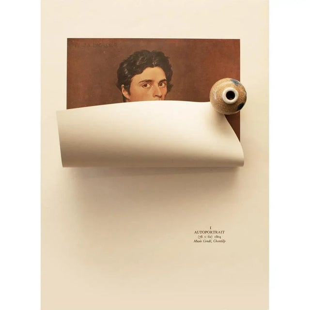 American 1951 After Jean-Auguste-Dominique Ingres "Self-Portrait", First Edition Parisian Photogravure For Sale - Image 3 of 8
