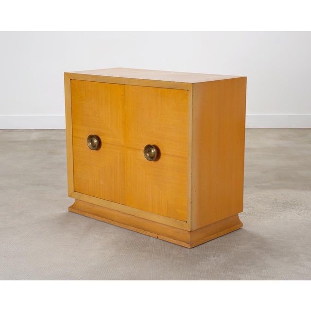Mid-Century Modern Tommi Parzinger for Charak Sideboard Server Two-Door Cabinet For Sale - Image 3 of 18