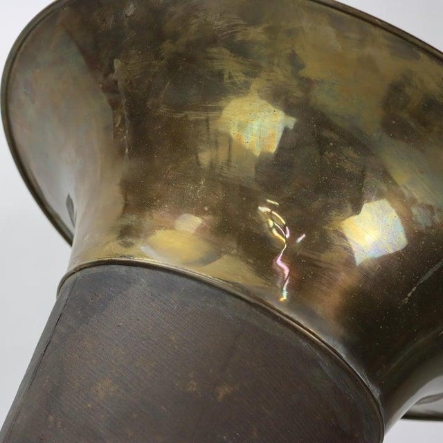 Antique Edison Home Oak Phonograph With Metal Horn Signed C1900 For Sale - Image 13 of 14