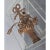 19thc XL French Louis XVI Bronze 2 Light Floral Basket Wall Sconce For Sale - Image 15 of 18